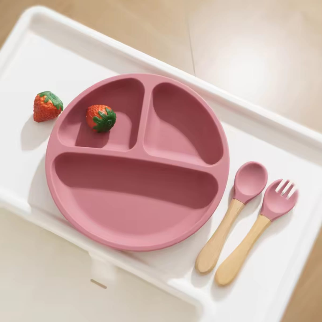 BPA Free Baby Silicone Feeding Set